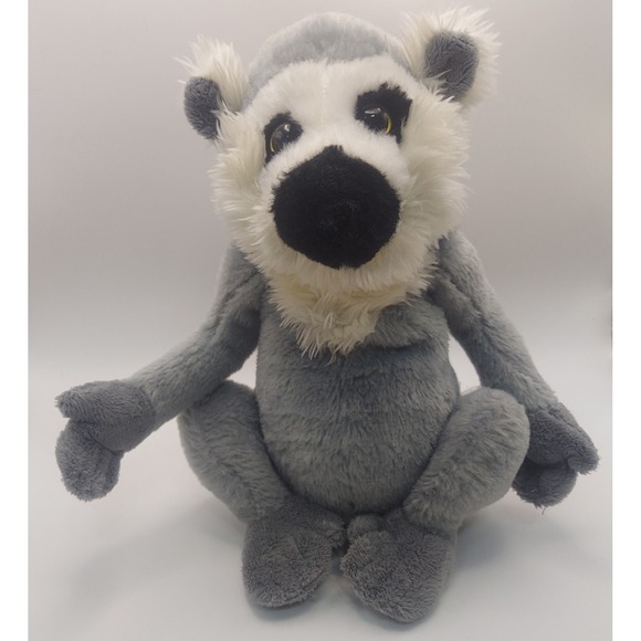 Ganz Webkinz HM369 Ring Tailed Lemur Plush Stuffed Animal Toy Gray Black White 9 - Picture 1 of 5